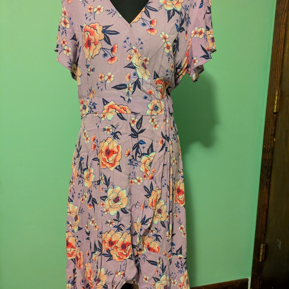 Floral V-Neck Dress